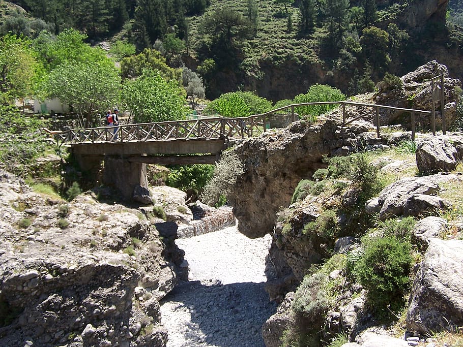 Samaria Gorge Crete hiking trail and natural landscape near KeyPoint Car Rental